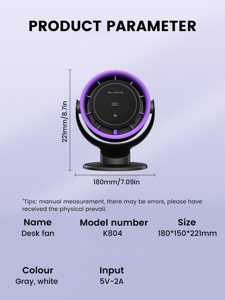 100 Speed High-Speed Desktop Fan Electric Fan Circulator Wireless Portable Home Quiet Ventilator Wall Mounted Fan Air Cooler