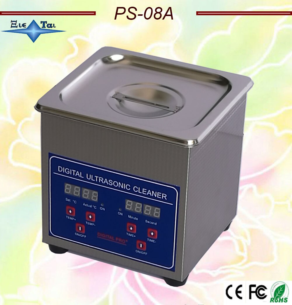 Globus 110 V/220 V PS-08A 60W kleine Digital Ultraschall Reiniger 1.3L für gläser,, rasiermesser, schmuck Reinigen kostenloser korb
