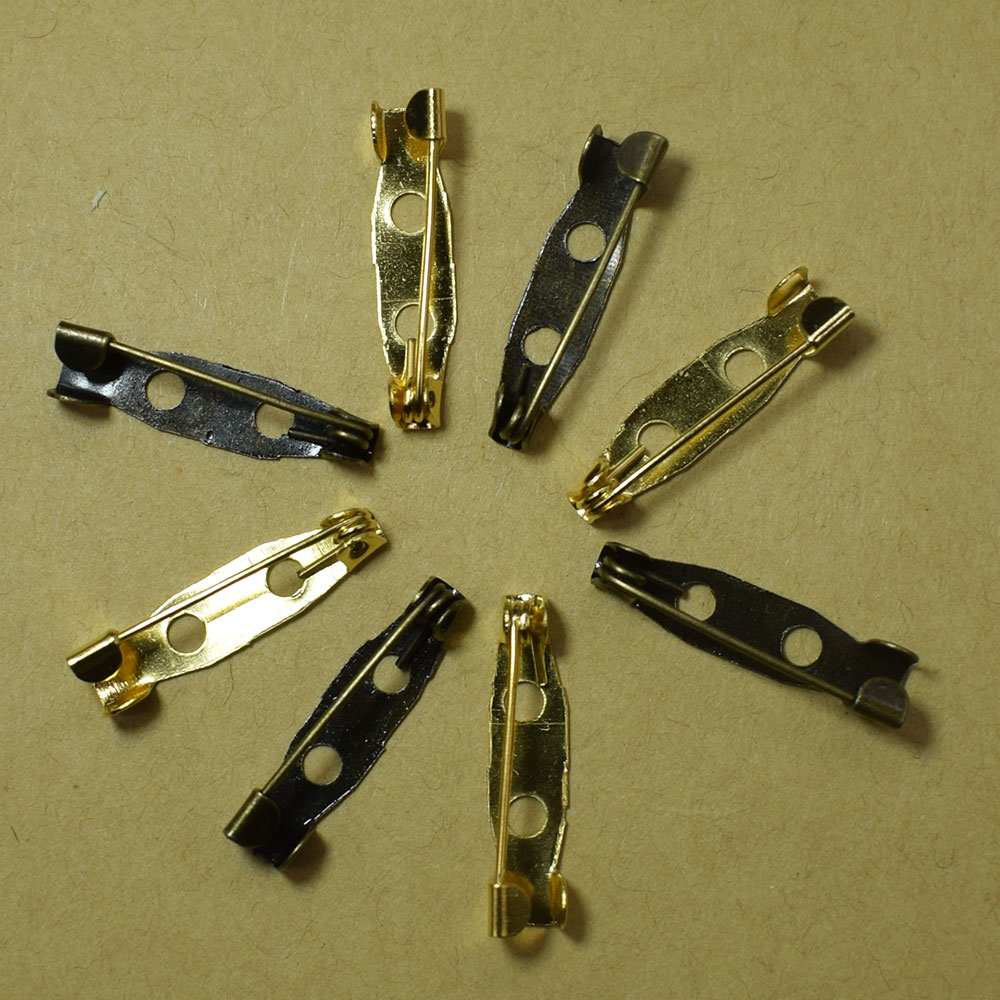 50 stks Iron Tone Veiligheid Broche Terug Veiligheid Catch Bar Pins Sieraden Accessoires DIY Broches Maken Veiligheid Pin Accessoires