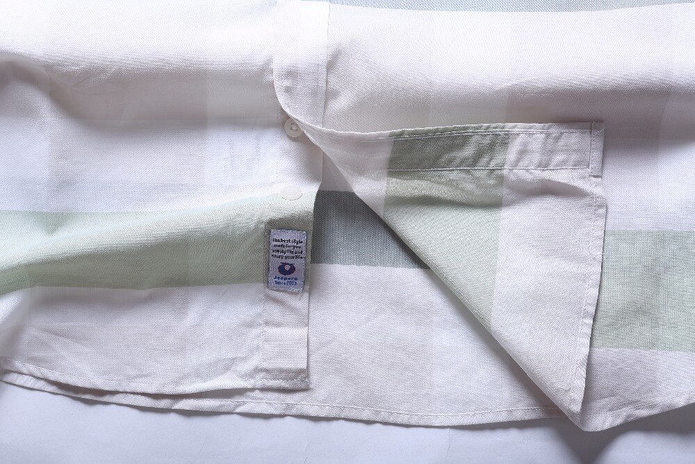 Plus size 10xl 8xl 6xl 5xl mandlig stribet skjortelomme herre langærmet skjorte spring loose fit skjorte afslappet skjorte herretøj