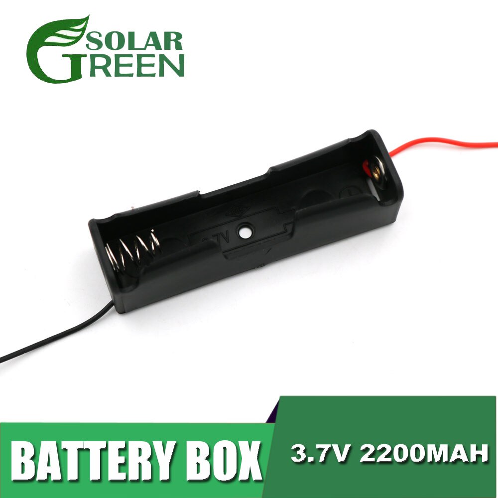 18650 Battery Holder 1 2 3 4 Connector Storage Case Box With Wire Cable Series Parallel connection 3.7V 18650 Lithium Battery: 1P