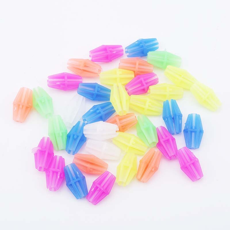 1 Bag Luminous Bicycle Wheel Spoke Plastic Colorful Wrap Tubes Decor MTB Mountain Road Bike Spoke Cycling Parts Bike Accessories: Long Bead