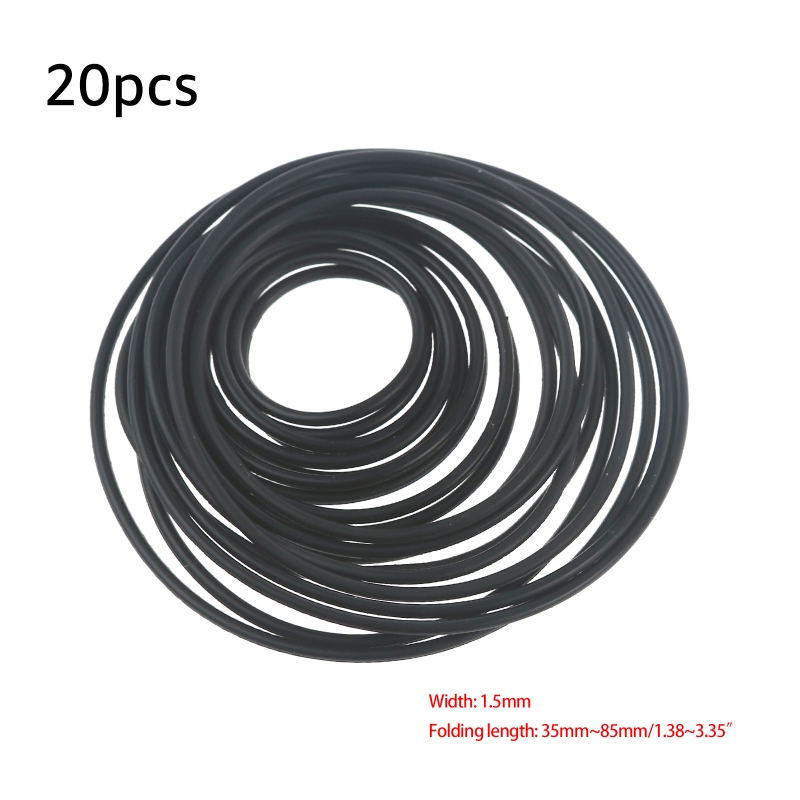 20 sztuk uniwersalny 1.5mm kaseta magnetofonowa guma do wymiany DVD kaseta magnetofonowa magnetofon gramofon pasek pasek