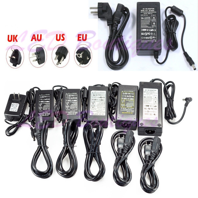 5v 12v 24v led strømforsyning, forsyningstransformere 2a 3a 5a 7a 8a 10a til 5v 12v 24v led strip lys