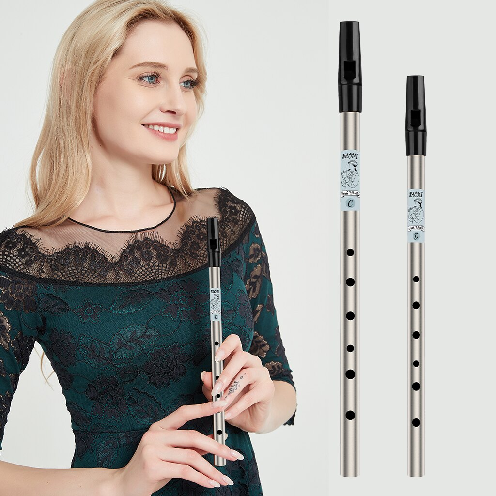 D Key Tin Whistle 6 Hole Penny Whistle Ireland Mini Wind Musical Instrument Irish Whistles