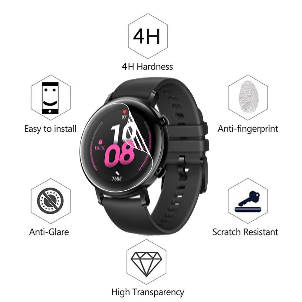 3 stk til huawei honor watch magic  gt 2 gt2 42mm 46mm pro smartwatch tpu film fuld dækning blød lcd skærmbeskytter ikke glas