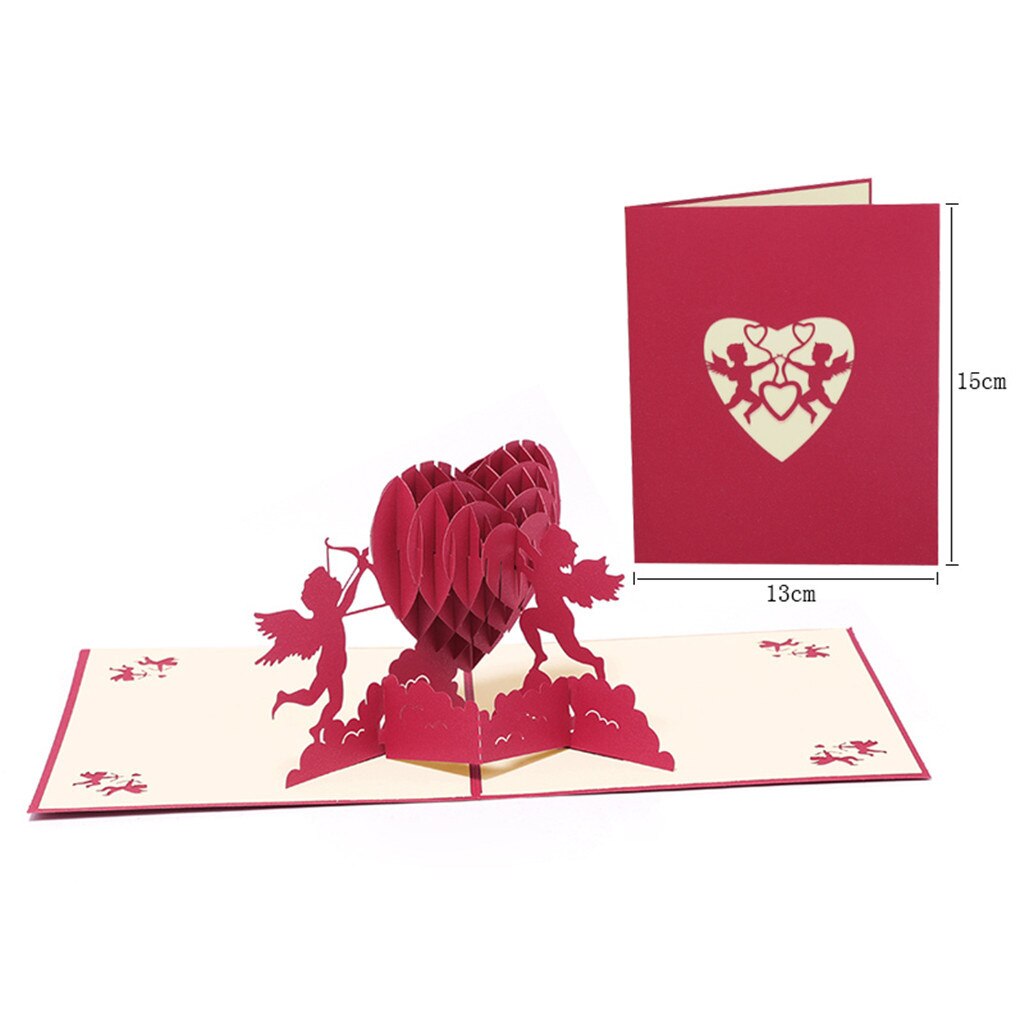 3D Pop-Up Cards Birthday Card for Girl Kids Wife Husband Birthday Cake Greeting Card Postcards Card with Envelope Stickers