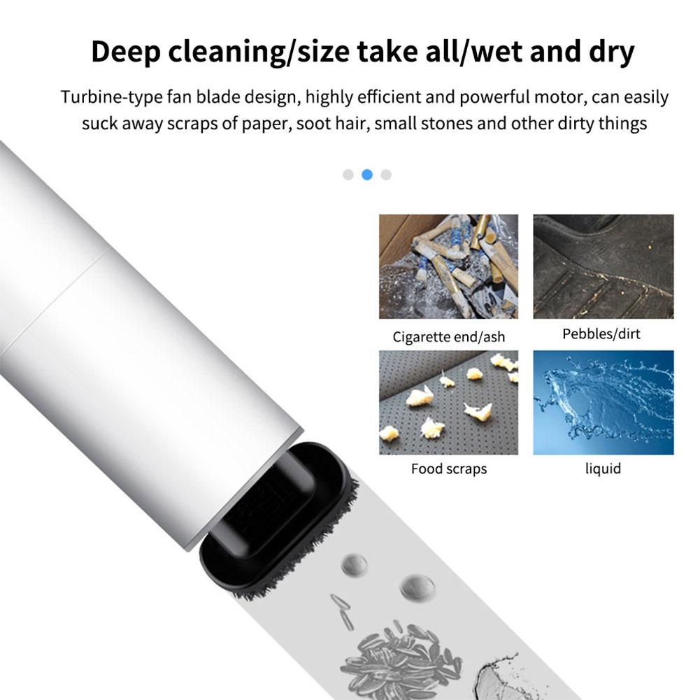 Portable Wireless Car Vacuum Cleaner Rechargeable Lightweight Car Home Dual-purpose Vacuum Cleaner Wet/Dry