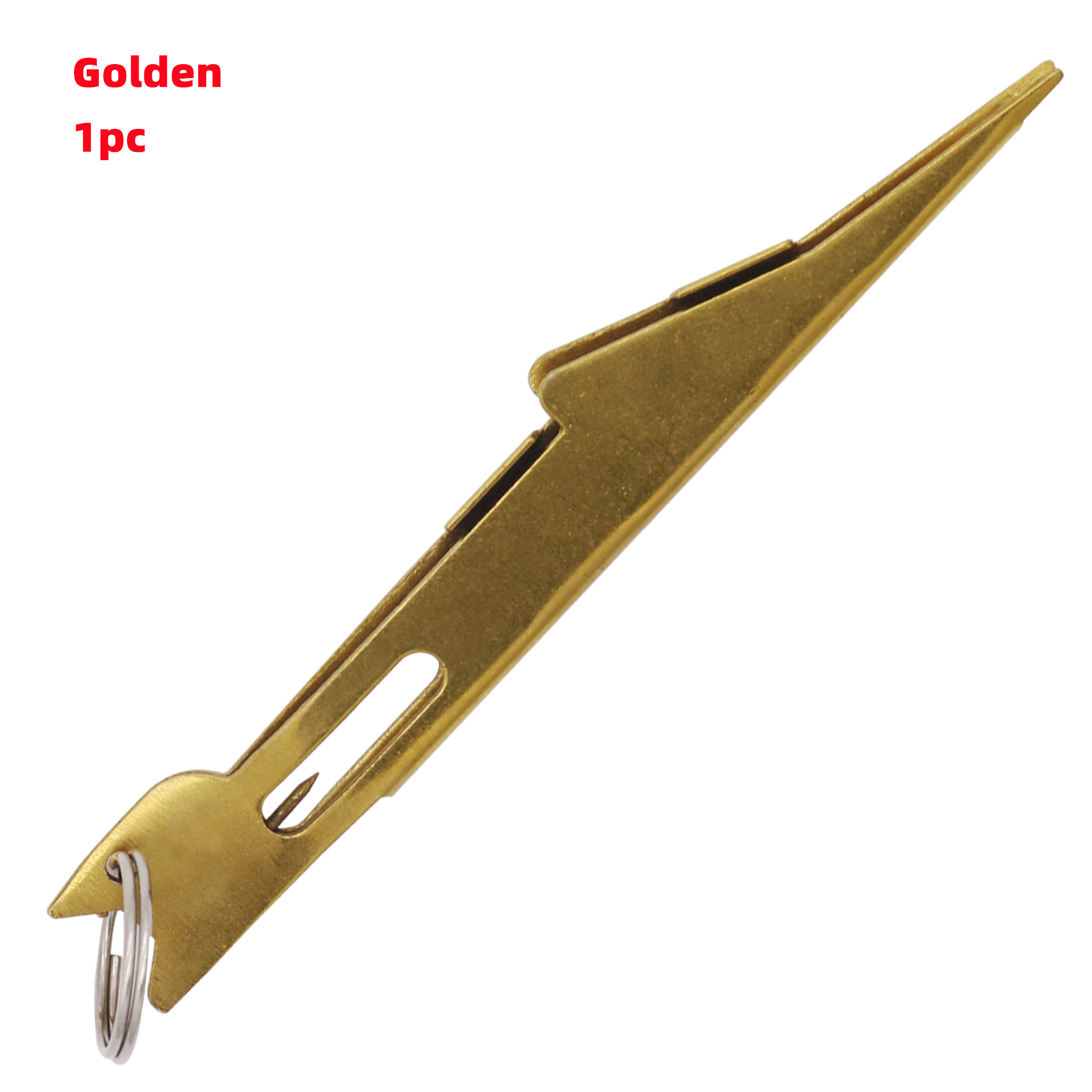 1 Uds. Herramienta rápida para atar nudos de uñas y gancho Tyer de bucle para aparejos de pesca con mosca, anzuelo rápido, herramienta para nudos rápidos: Rojo