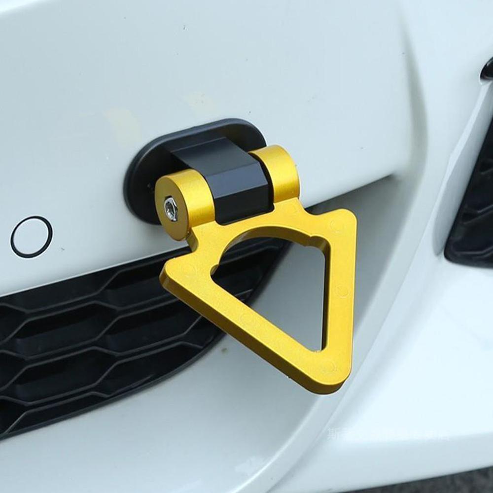 Universal ABS Bumper Car Sticker Adorn Car Simulation Hook Tralier Kit ropes/Hook/Towing Bars tow car Tow strap/tow 7230# P8D1: golden