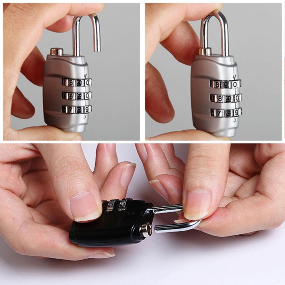 Password Lock Padlock Metal Lock Luggage Cabinet Lock Mini Anti-Theft Luggage Gym Lock