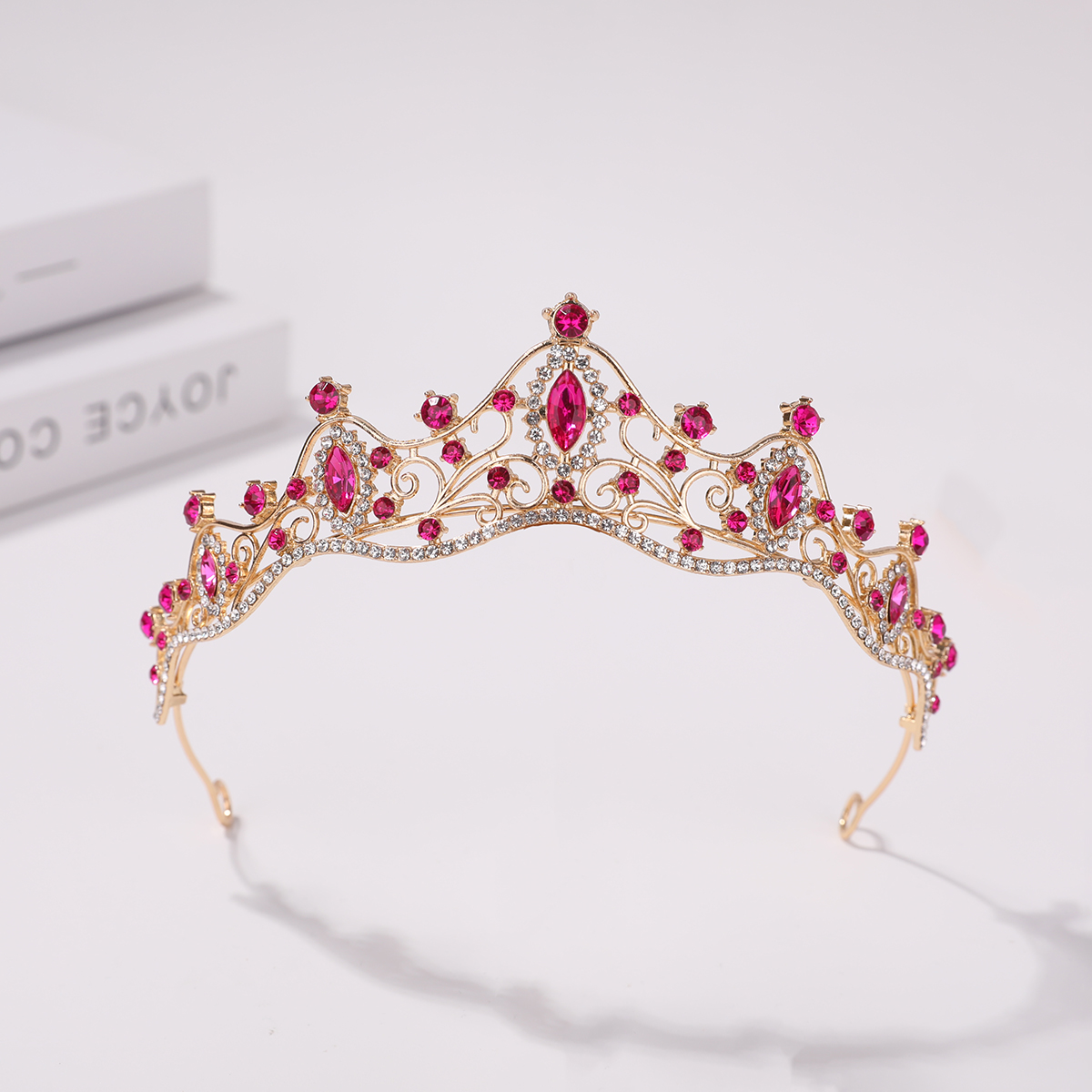 Tiara de cumpleaños para niña, accesorios para el cabello de boda, vestido de novia simple coreano, accesorios de tiara de rendimiento para niños.