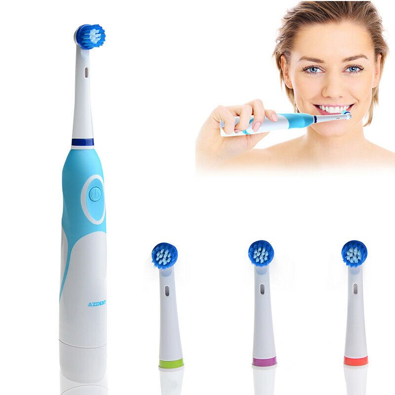 Orale Elektrische Tandenborstel Gebitsreiniging + 4 Vervanging Tandenborstel Heads