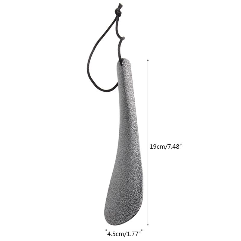 Stainless Iron Shoe Horns Shoehorn Lifter Flexible Sturdy Anti Slip Easy Handle Spoon Convenient Household Tool