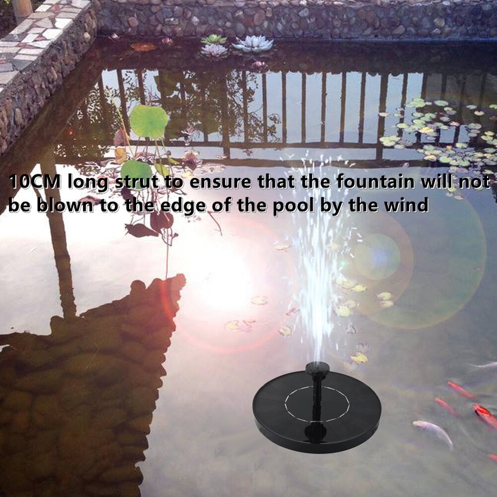 Mini Solar Water Fountain Pool Pond Waterfall Fountain Garden Decoration Outdoor Bird Bath Solar Powered Fountain Floating Water