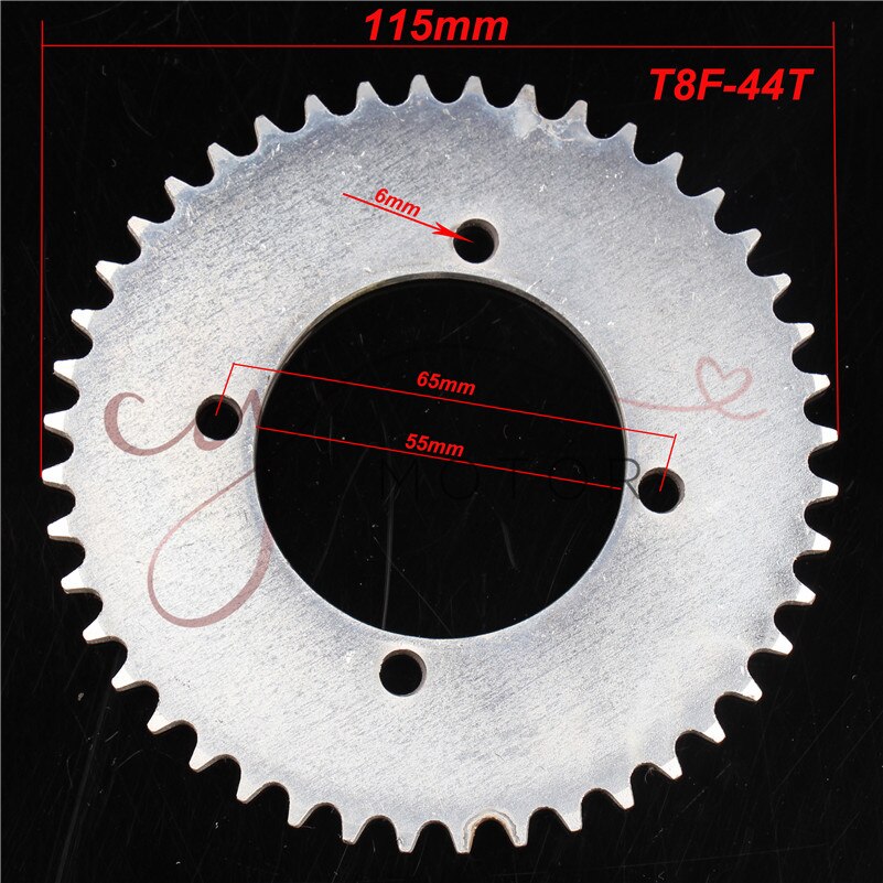 38 44 54 64 74 tand 38t 44t 54t 64t 74t t8f 35mm baghjul mini moto atv quad dirt pit pocket bike cross 47cc 49cc dele: T8f-55mm-44t