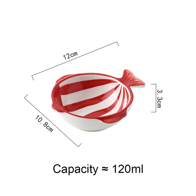 Irregular Fish Shape Ceramic Plate Rectangle Solid Glaze Steaming Fish Tray Porcelain Dinner Plate Household Dish: 4