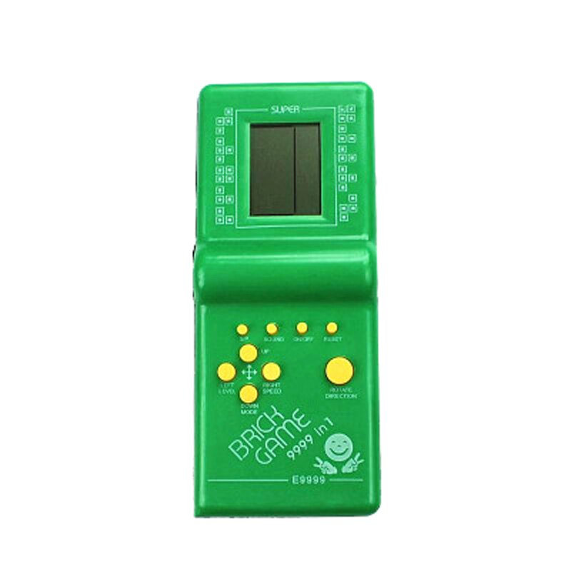 Jeugd Reminiscence Klassieke Tetris Brick Game Handheld Game Machine Kids Game Machine Mini Speelgoed Beste Cadeau Voor Kinderen: green