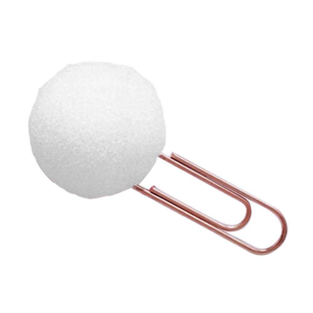 10 stk hårbold papirclips ringbind klemme memo holder bogmærker kontorpapir: Hvid