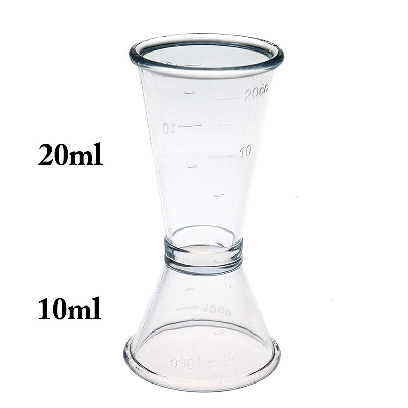 40CC 20CC PC Double Jigger Cocktail Drink Mixer Measuring Cup Jigger Measurer Set Bar Tools: 10 20ml