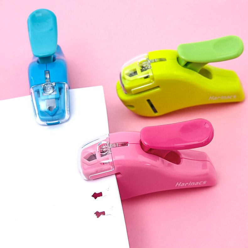 KOKUYO Japan Stationery Awards Stitchless Stapler Mini Embossed Air Environmental Friendly Portable Labor-saving Stapler