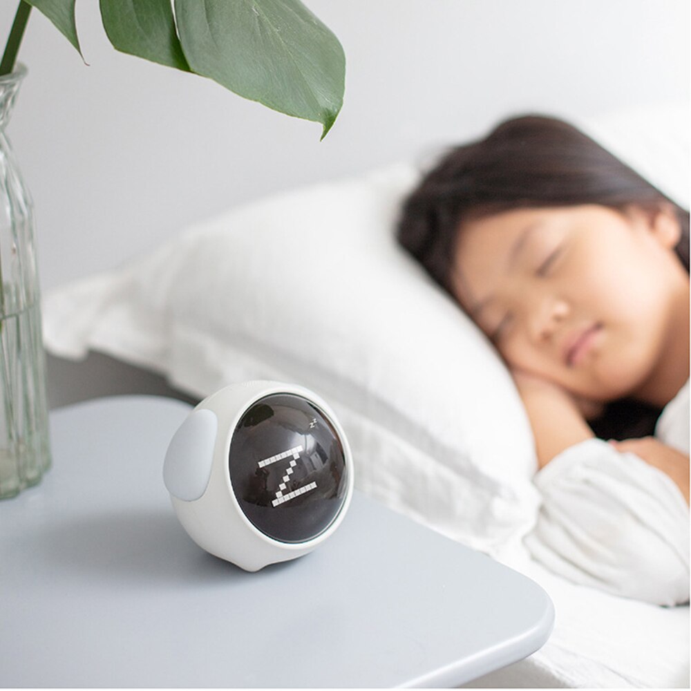 Xiaomi-reloj despertador multifuncional con USB para niños y adultos, luz nocturna con Control de voz, Kawaii, para mesita de noche, para escritorio
