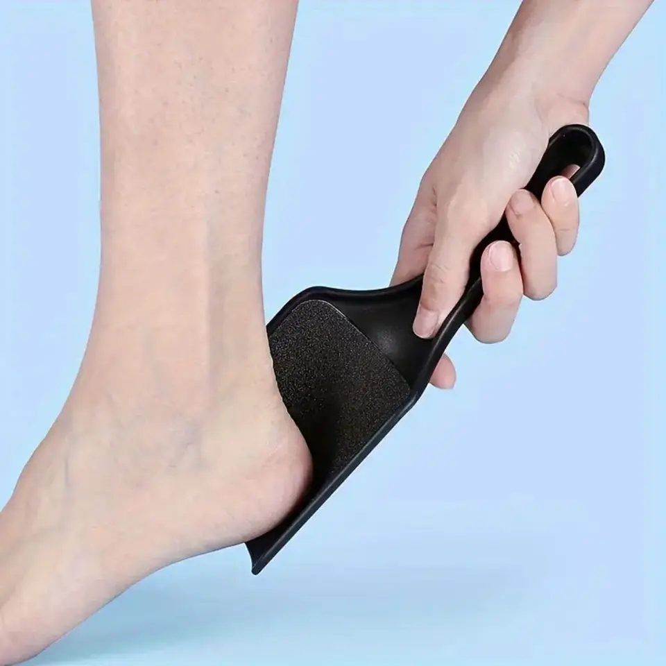 Voetslijpende pedicure voetvijl, voetrasp, voethielschraper, voetvijl en eeltverwijderaar voor voeten, voetscrubber voor dode sk