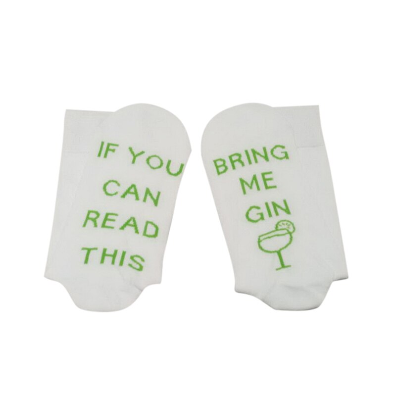 Good Healthy 1 Pair Socks If You Can Read This Bring Me Gin Funny Breathable Elasticity for Winter