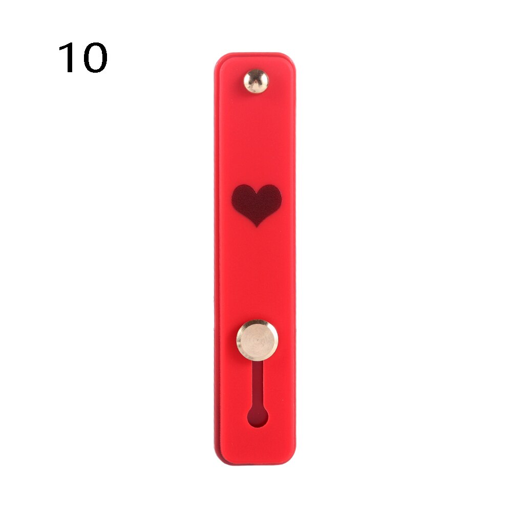 1pc uniwersalny silikonowy uchwyt na telefon palec serdeczny pasek na nadgarstek Push Pull Grip Stretch stojak serce cukierki kolor opaska na rękę uchwyt: 10
