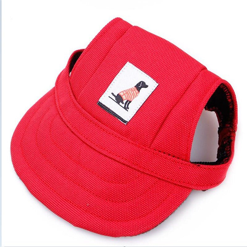 Gestreepte Camouflage Bloemen Hond Cap Pet Accessoires Kat Puppy Decoratie Honden Hoed Voor Hond Piek Cap S/M 8 ontwerpen Pet Caps: Red / M