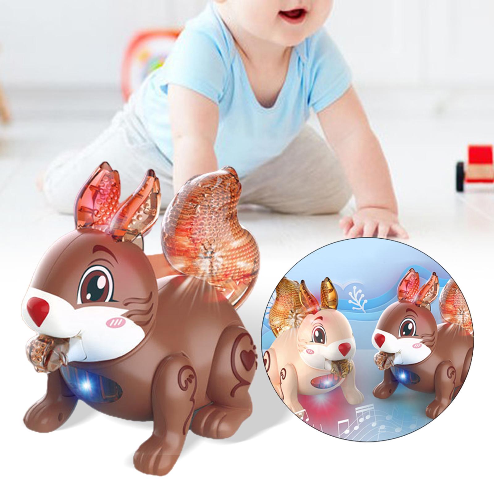 Electric Squirrel Toy Interactive Jumping Robot Realistic Cartoon Electronic Pet Toys Squirrel Toys