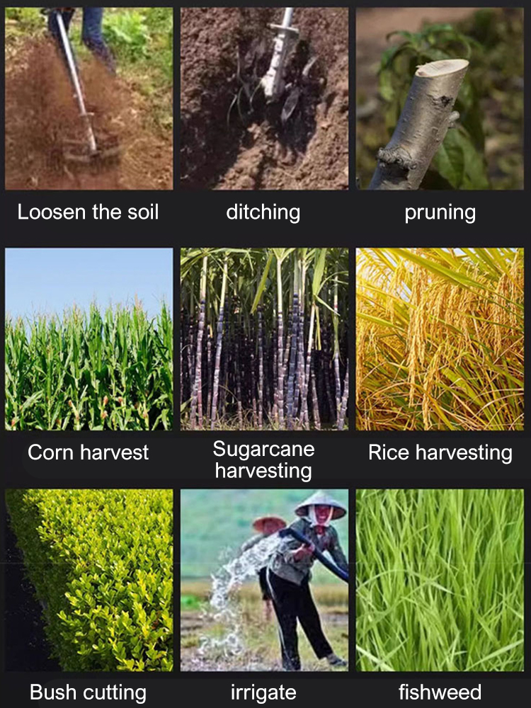 Elektrische Bodenfräse für Makita, 21 V Akku, leistungsstarker elektrischer Grubber, 300 W, kabellose Bodenfräse zum Umdrehen und Öffnen