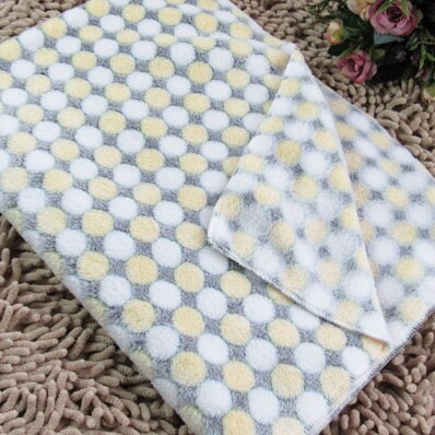 Warm Soft Pet Sleeping Mat Puppy Blanket Dog Kennel Winter Cat Bed Fleece Pad Pet Products for Small Dogs 40S2: Yellow / 80X60cm