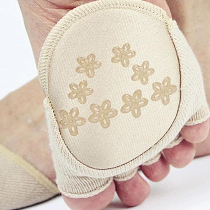 Japanse Half-Palm Vijf-Vinger Sokken Vrouwen Puur Katoen Pa Halve Yard Pad Lijm Verdikte Non-Slip Vingerloze Schuim Half Invi H2M0