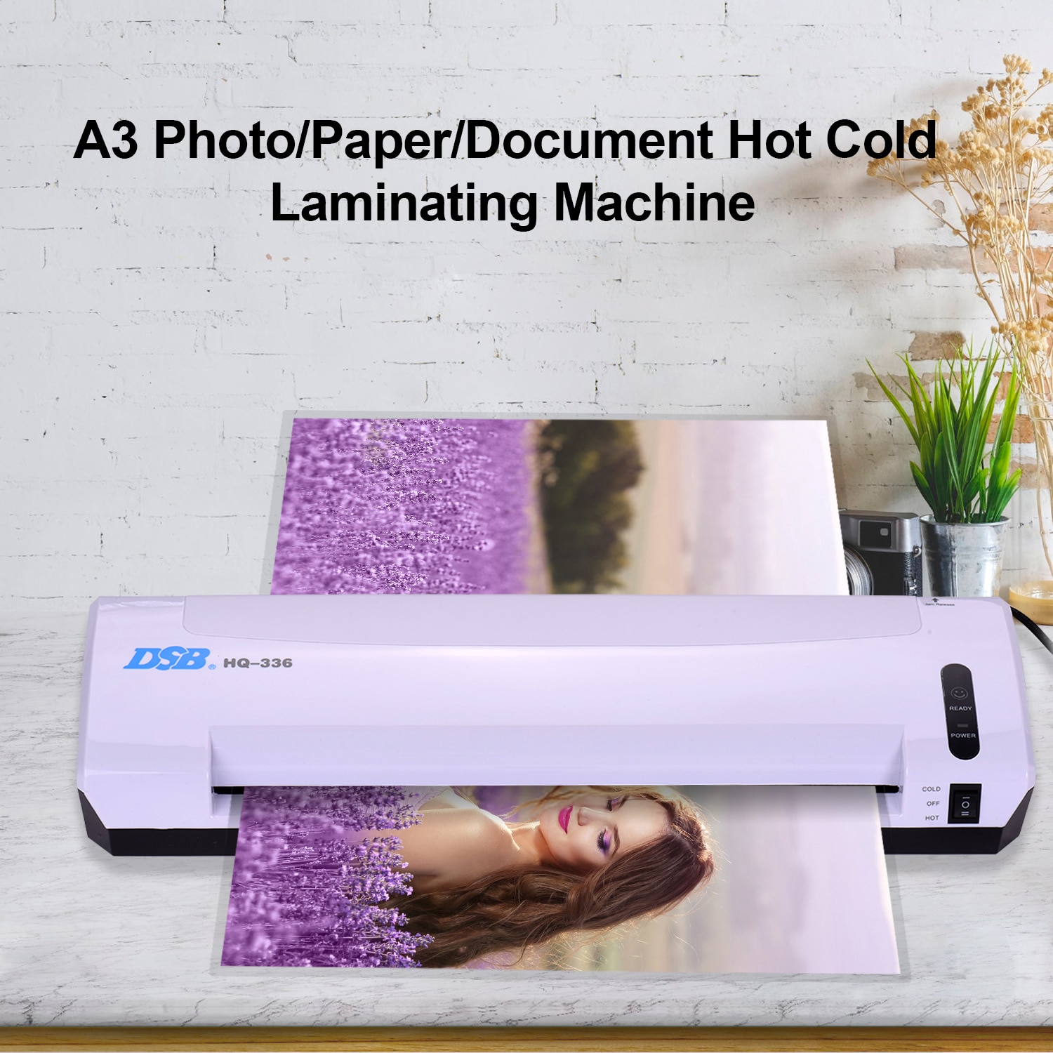 A3 laminator 13 tommer fotodokument koldlaminering maskine indgangsbredde 125 mikrofon tykkelse med papirtrimmer