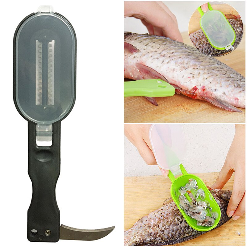 Limpiador de escamas de pescado, herramienta de cocina, pelador, 1 ud., herramienta de limpieza de pescado, tapa, accesorios de cocina