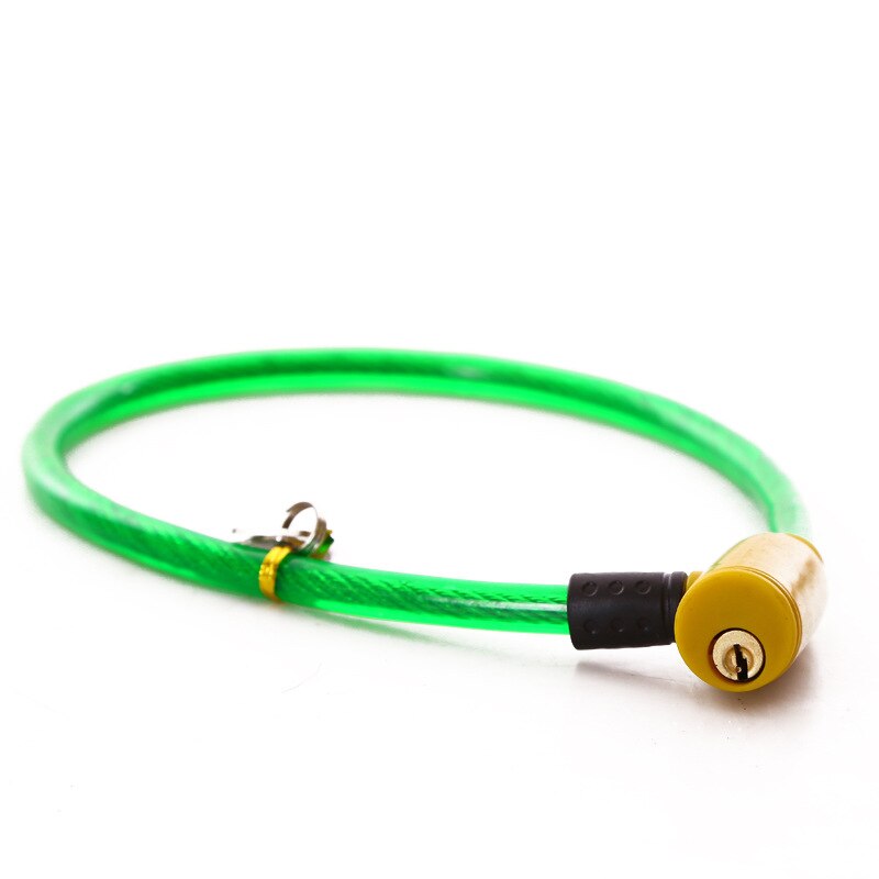 1PCs Cycling Cable Anti-theft Bicycle Cable Lock Bike Bicycle Scooter Safety Lock with 2 Keys Alarm Bike Accessories 7x64cm
