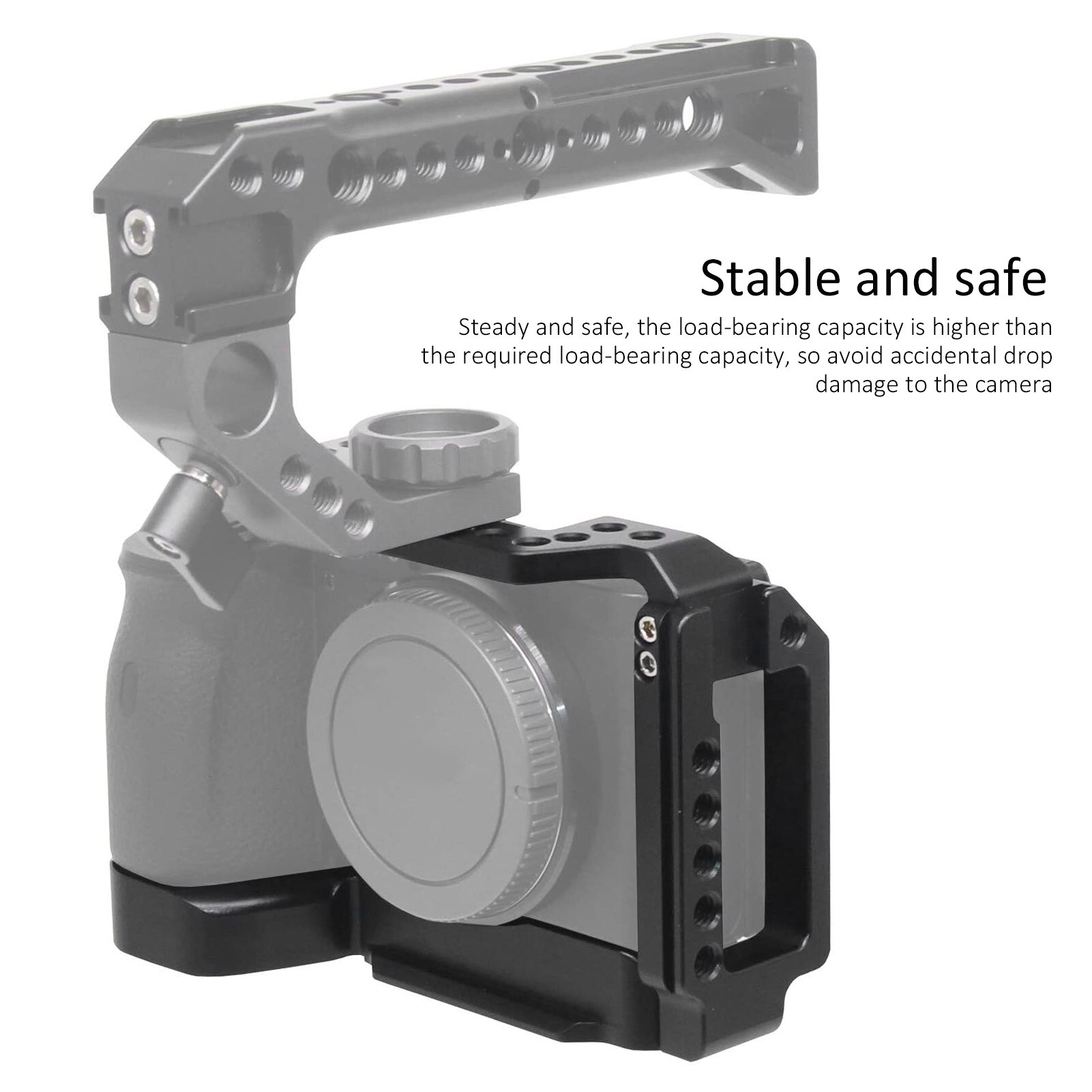 Camera Metalen Konijn Kooi Voor Sony A6600 Fotografie Camera Kooi Slr Camera Accessoires Holder Kit Voor Mobiele Telefoons