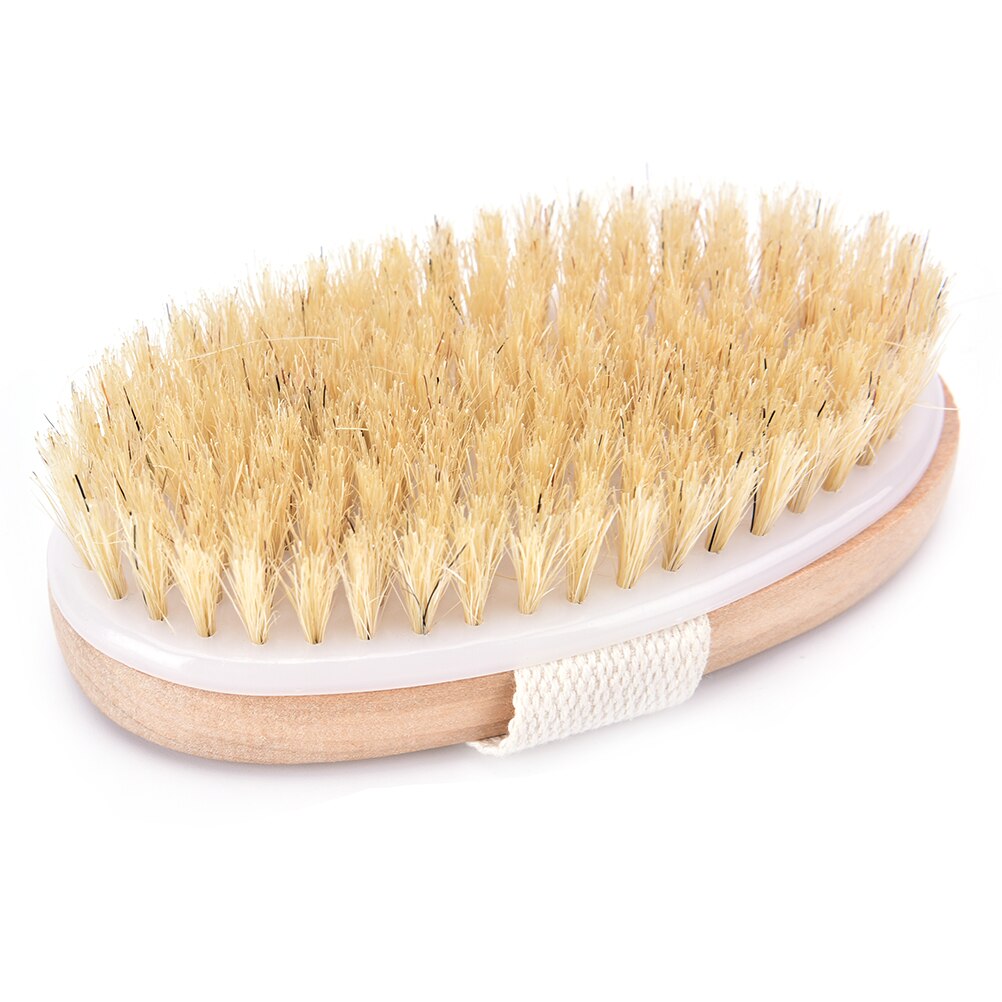 seca piel cuerpo Cerda Natural cepillo de masaje suave cepillo para SPA baño Baño cepillo de masaje
