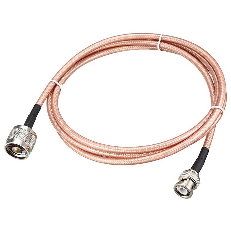 Cable Coaxial RF de baja pérdida, conector Coaxial RG-142 N macho a BNC macho: Marrón