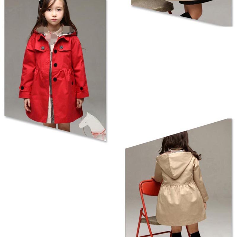 Coupe-vent d'automne pour enfants Style anglais, vêtements d'extérieur pour bébés filles, vêtements solides pour enfants, col rabattu, bouton, manteau pour enfants