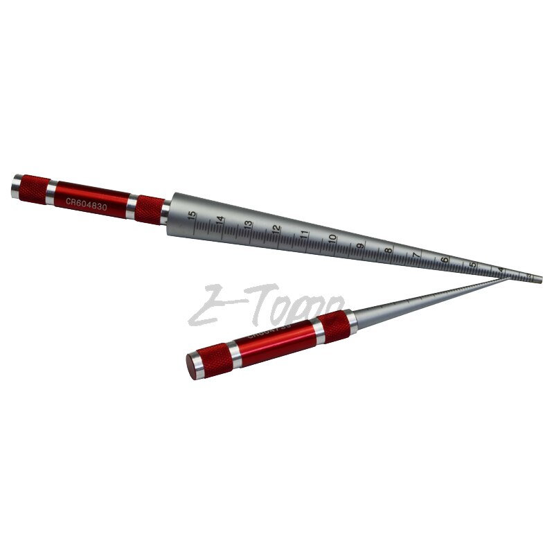 1pcs 1-6.5mm 3-15mm Conical Feeler Gauge Taper Cone Cylinder Gauge Hole Size Diameter Taper measure Gauge
