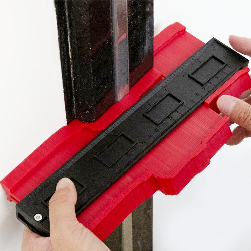 GOXAWEE 5/10/15/20 Inch Plastic Contour Gauge Profile Copy Gauge Contour Duplicator Template Tiling Laminate Tiles Marking Tool