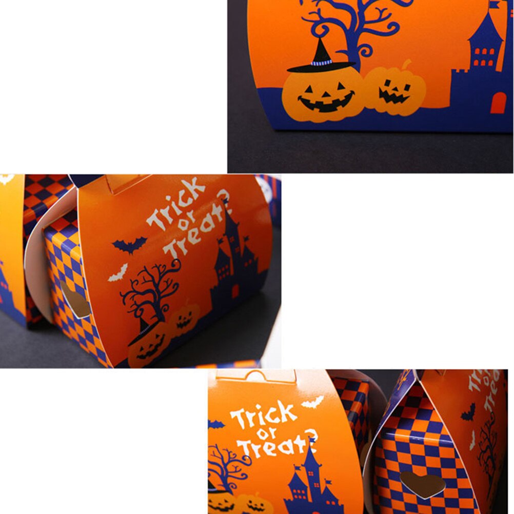 10 pièces boîtes à bonbons volant fantôme Portable Halloween fête fournitures bonbons conteneur emballage boîte bricolage boîtes à nourriture jetables