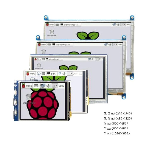 Raspberry Pi 3.2/3.5/5/7 Inch Touch Hdmi Lcd Display Module Ondersteuning Raspberry Pi 2/3 B +