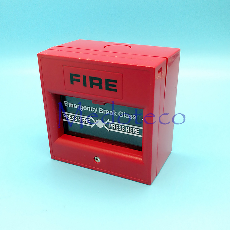 Red Color Fire Emergency Break Glass Fire Alarm Emergency Door Release Emergency Exit Button