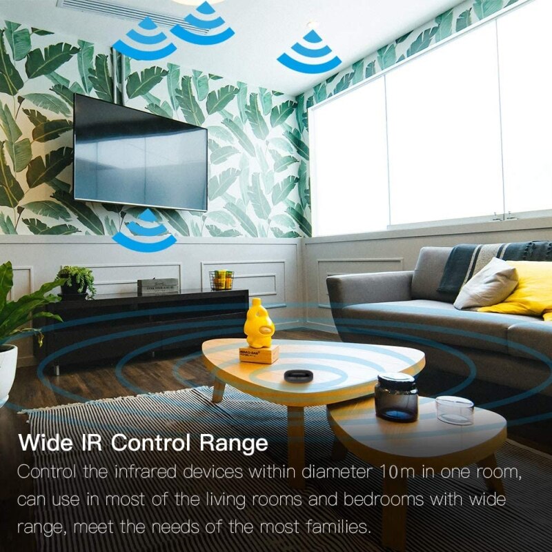 Tuya Smart Life-control remoto inalámbrico Universal, WiFi, infrarrojos, aire acondicionado, TV Smart para Alexa y Google Home