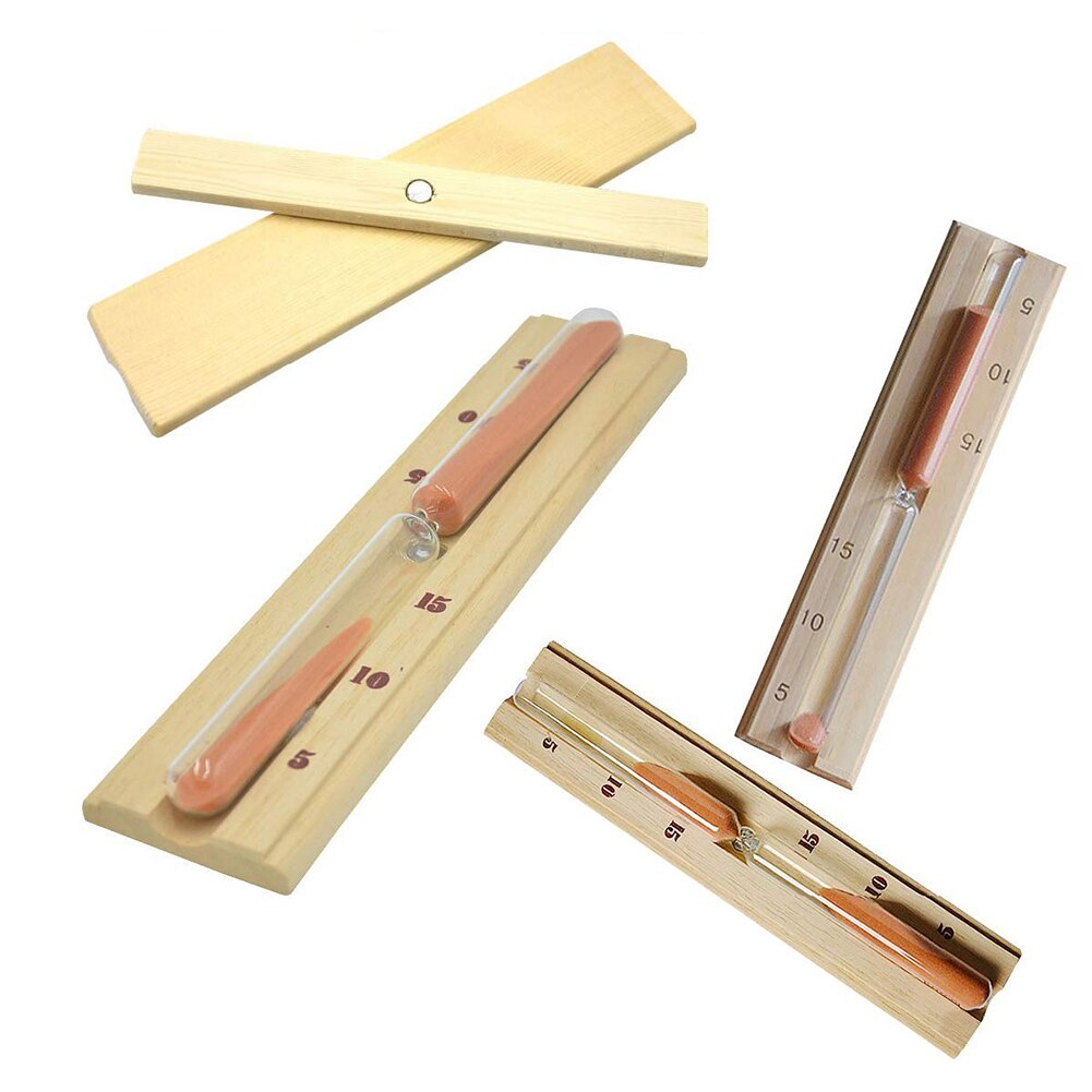 Wooden Sauna Hourglass Timer Spa Sauna Hourglass 5/ 10/ 15 Minutes Countdown Clock For Sauna Steam Room Accessories