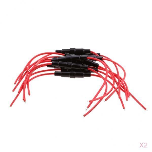 20 Pieces 22cm/8.7inch Tube Fuse Holder Block Kit Connector Box Block Good Sealing And Waterproof