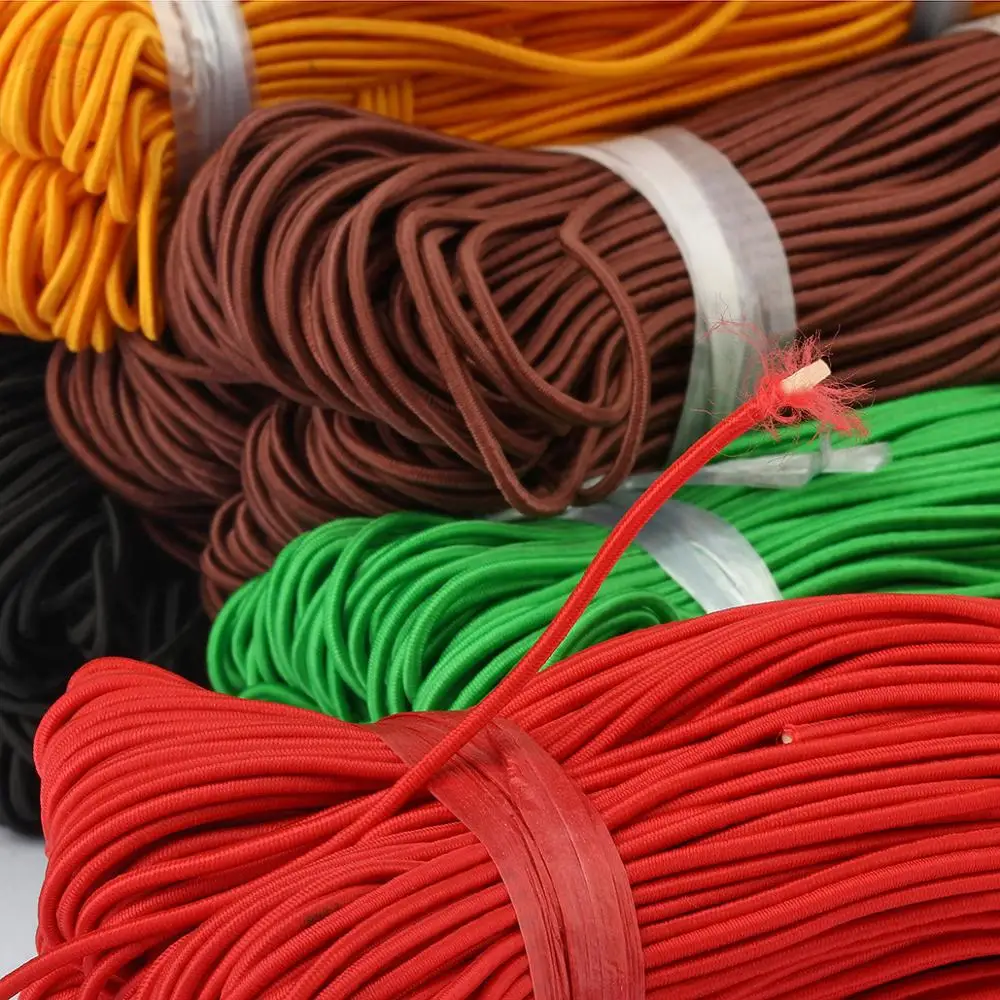 1,5 mm kleurrijke hoog-elastische ronde elastische band ronde elastische touw rubberen band elastische spandex band trim DIY naaien accessoires